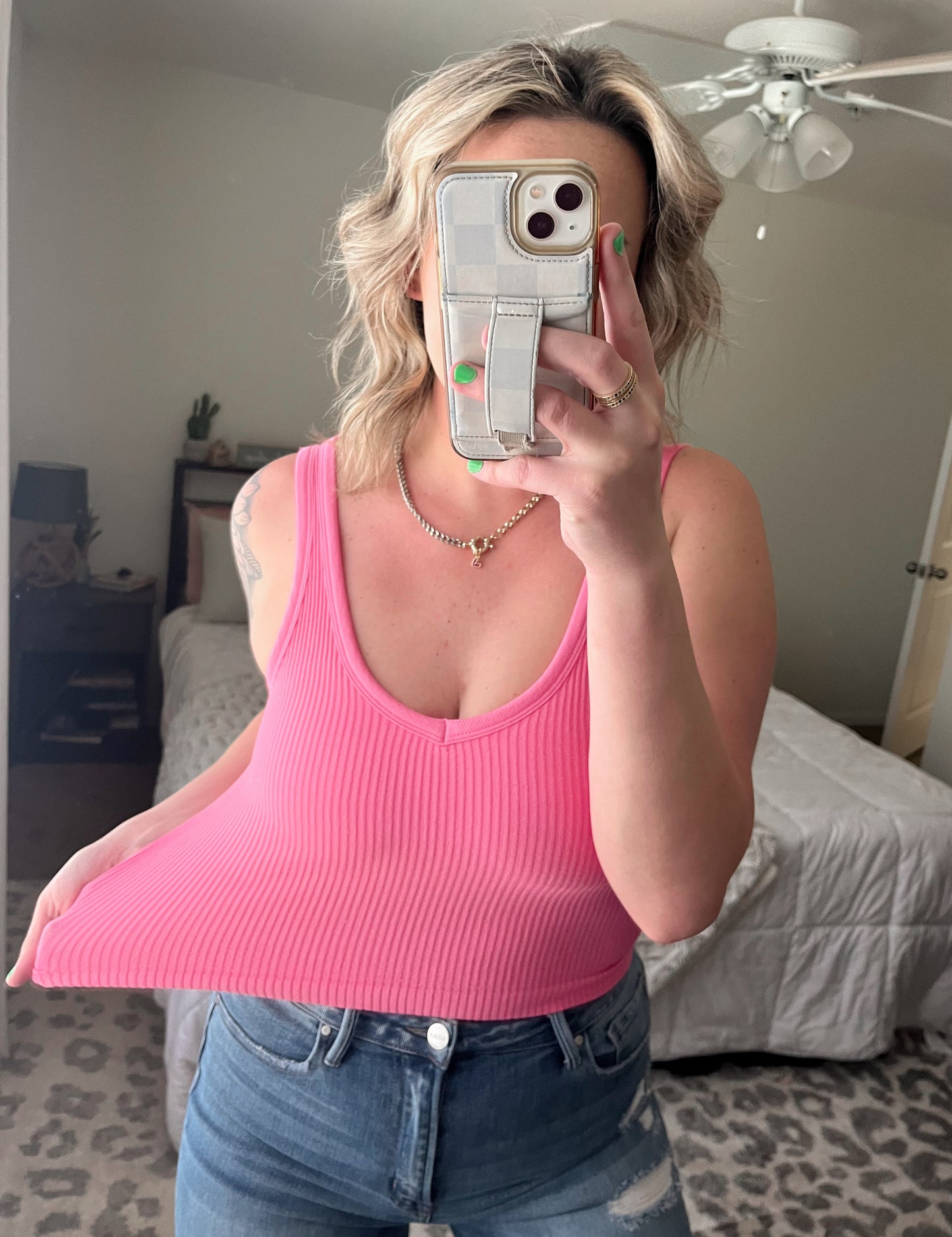 The Triple Threat Seamless Tank - Pink