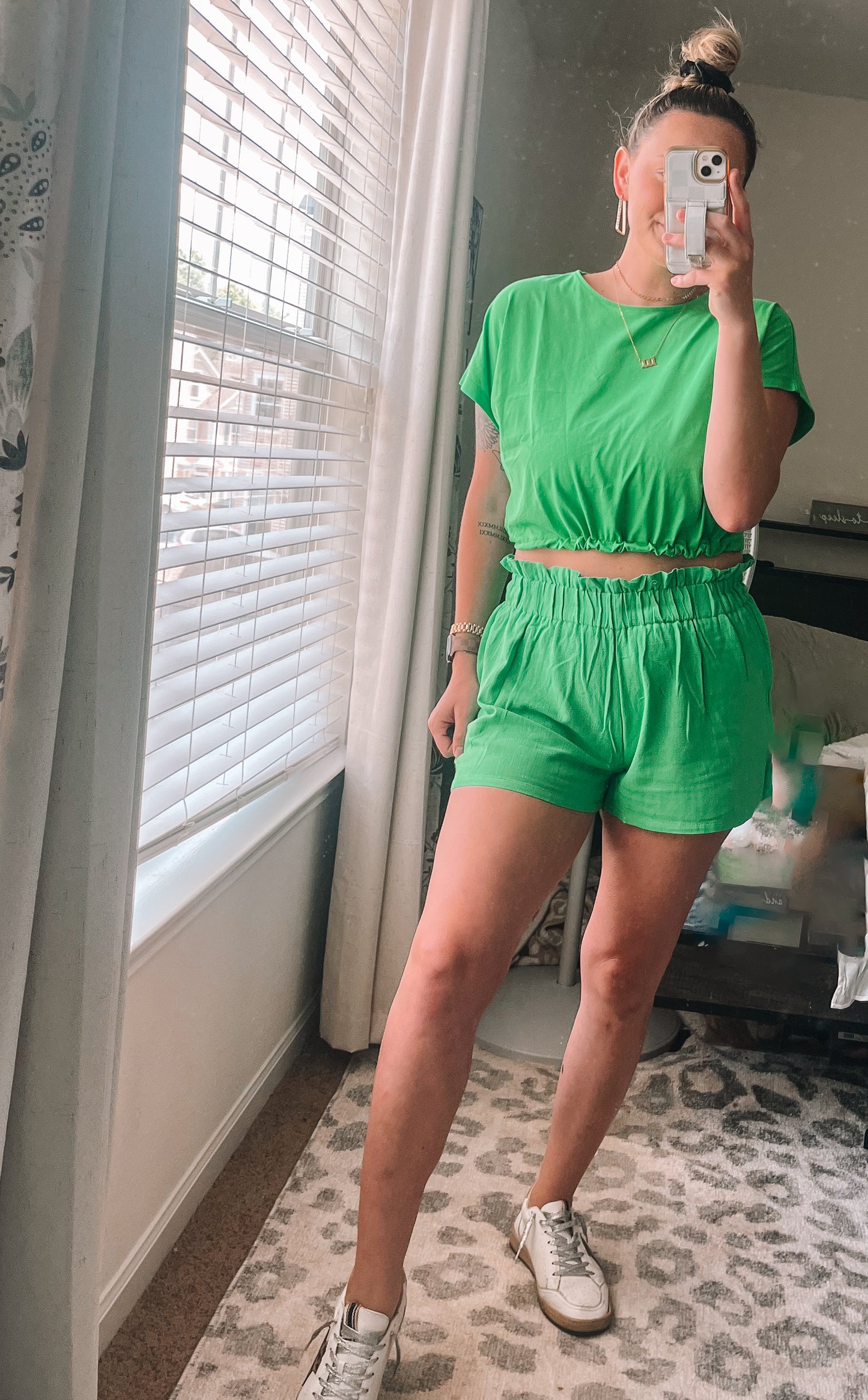 Lucky Girl Paperbag Waist Shorts