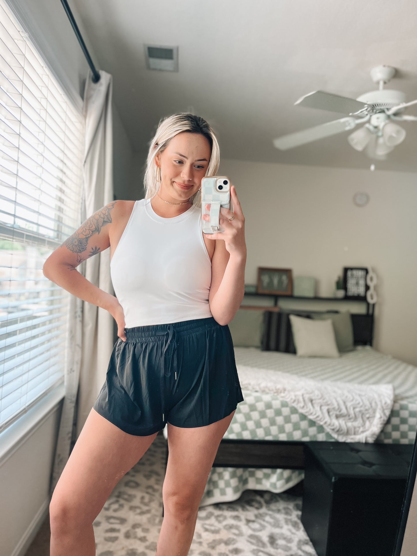 The Aimee High Neck Crop Tank