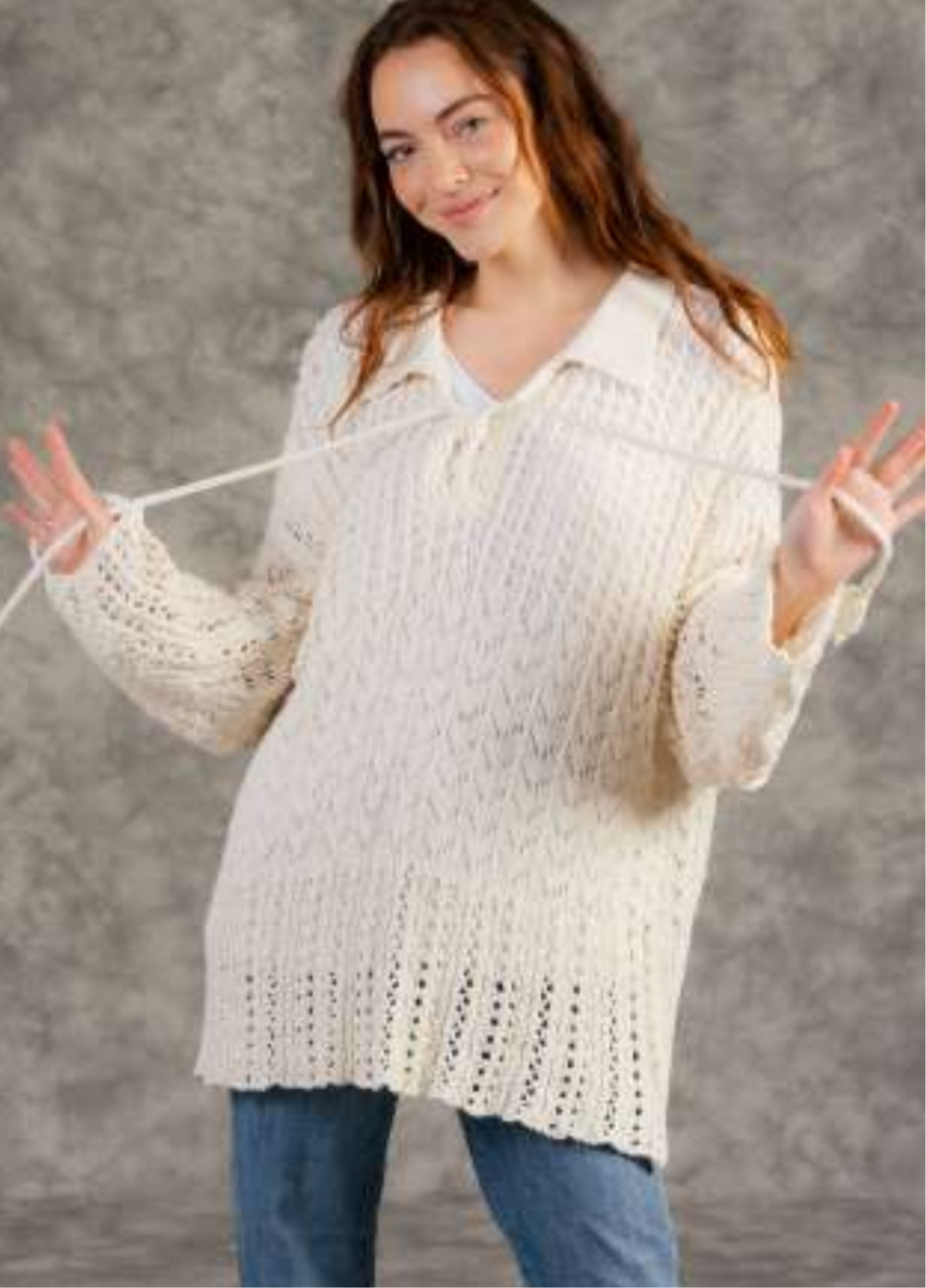 Like Love Ivory Knit Sweater