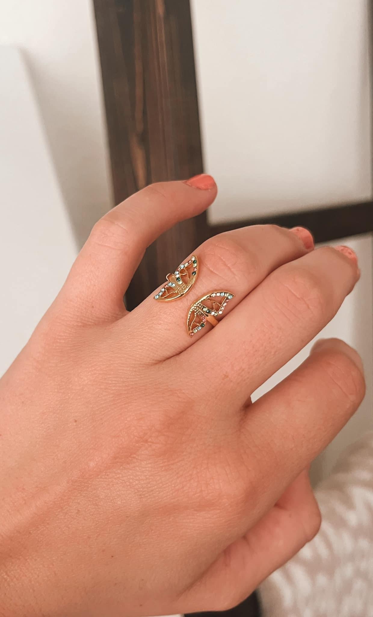 Give Me Butterflies 18k Gold Plated Ring