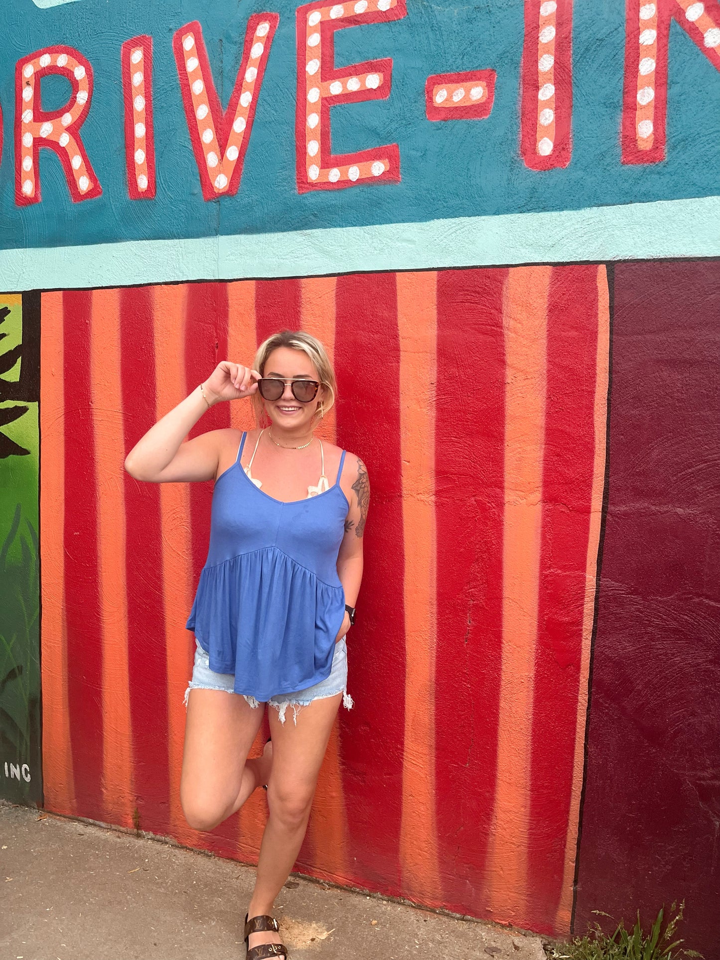 *2 colors* MITTOSHOP Adjustable Strap Babydoll Tank