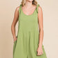 Oversized Romper w/ Pockets - Happy Olive